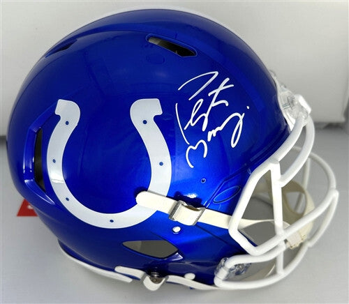 Colts PEYTON MANNING Signed Full Size FLASH Authentic Speed Helmet AUTO - FAN