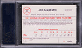 Yankees Joe DeMaestri Signed 1986 Renata Galasso '61 NYY #22 Card PSA/DNA Slab
