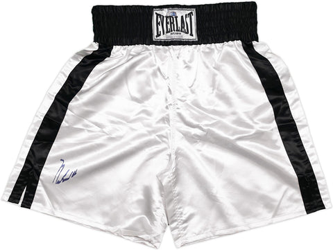 Muhammad Ali Autographed White & Black Everlast Boxing Trunks Ali Holo & PS #4