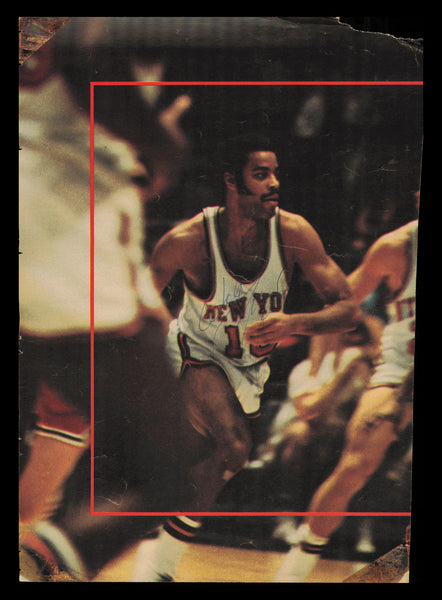 Walt Frazier Autographed 7.5x11 Magazine Photo New York Knicks SKU #237765