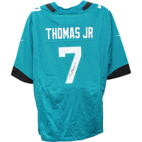Brian Thomas Jr Autographed Jacksonville Jaguars Nike Teal Jersey Fanatics 51279