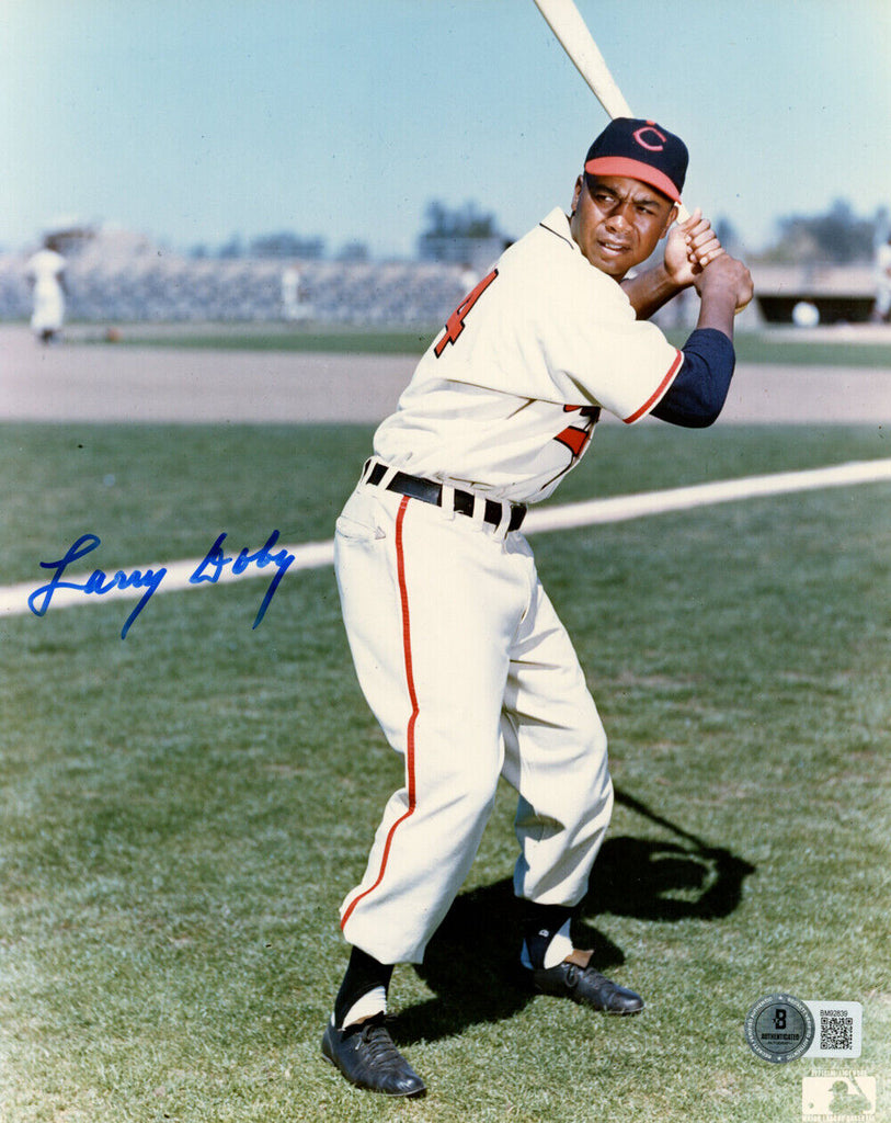 Larry Doby Autographed Cleveland Indians 8x10 Photo Beckett 45208 ...