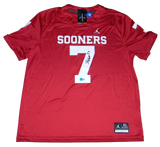 SPENCER RATTLER AUTOGRAPHED OKLAHOMA SOONERS #7 JORDAN BRAND JERSEY BECKETT