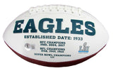 Doug Pederson Signed/Inscribed Eagles Logo Football Beckett 187626