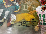 Packers JAYDEN REED Signed 13x31 Stretched Panoramic Canvas Collage AUTO - BAS