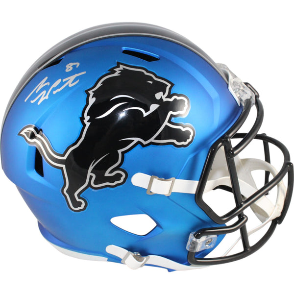 Sam LaPorta Autographed/Signed Detroit Lions F/S 24 Alt Helmet Beckett 49682