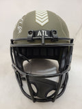 MICHAEL PENIX SIGNED ATLANTA FALCONS F/S STS SPEED REPLICA HELMET BECKETT QR