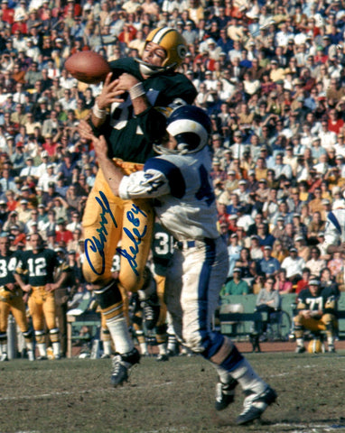 Packers CARROLL DALE Signed 8x10 Photo #5 AUTO - SB I & II Champ