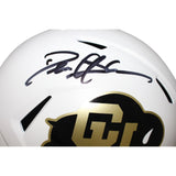 Deion Sanders Signed Colorado Buffaloes F/S White Helmet Beckett 42744