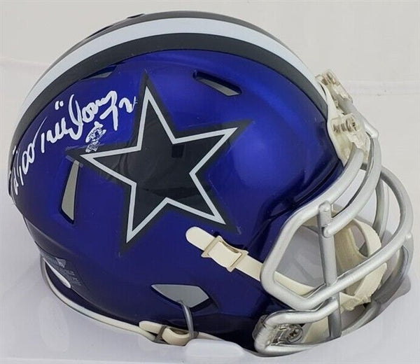 Ed "Too Tall" Jones Signed Dallas Cowboys Mini-Helmet (JSA COA) 3xPro Bowl DE