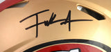 Frank Gore Signed San Francisco 49ers F/S Speed Authentic Helmet- Beckett W Holo