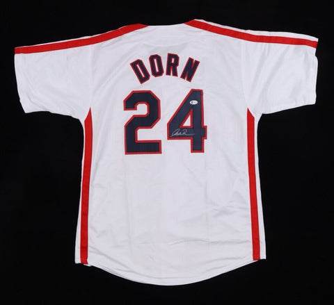 Corbin Bernsen Roger Dorn Signed Cleveland Indians Jersey (Beckett) Major League