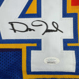 Autographed/Signed Dan Issel Denver Blue Retro Rainbow Jersey JSA COA