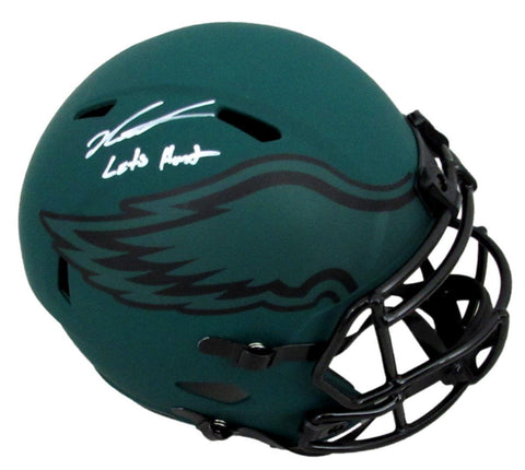 Jalen Carter Signed/Inscr Rave Full Size Replica Helmet Eagles PSA/DNA 193663