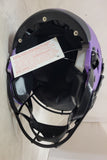 ADRIAN PETERSON SIGNED MINNESOTA VIKINGS RAVE SPEEDFLEX HELMET BECKETT QR