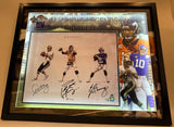 Manning Family Autographed 16x20 Photo -- 3D Lighted Frame | Fanatics COA