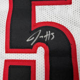 Framed Autographed Jrue Holiday 35x39 Portland White Basketball Jersey BAS COA