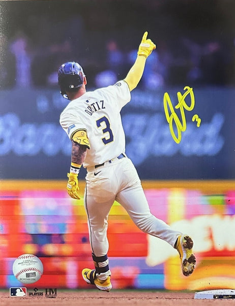Milw Brewers Infielder JOEY ORTIZ Signed 8x10 Photo #1 AUTO