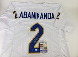 Israel Abanikanda Signed Pittsburgh Panthers Jersey (JSA COA) New York Jets R.B.