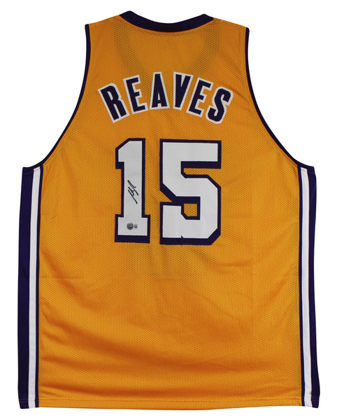 Austin Reaves Authentic Signed Yellow Pro Style Jersey BAS Witnessed 3