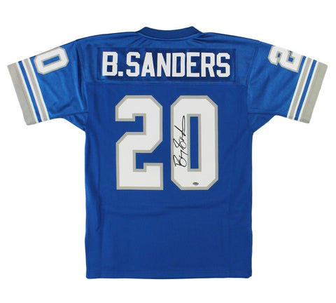 Barry Sanders Signed Detroit Lions Medium Mitchell & Ness 1996 Blue NFL Jersey