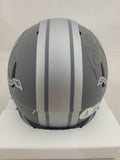 DAVID MONTGOMERY SIGNED DETROIT LIONS SLATE SPEED MINI HELMET BECKETT QR