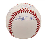 Berra, Piazza, Carter, Fisk & Ivan Rodriguez Signed NY Yankees Rawlings OML Ball