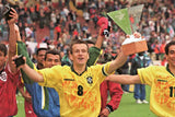 Dunga Signed Brazil National Team Jersey (JSA QR) 1994 World Cup Champion