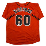 Autographed/Signed Hayden Birdsong San Francisco Orange Jersey Beckett BAS COA