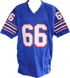 Billy Shaw Autographed/Signed Pro Style Size XL Blue Jersey HOF Beckett 59458