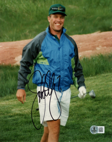 John Elway Autographed/Signed Denver Broncos 8x10 Photo Beckett 57720