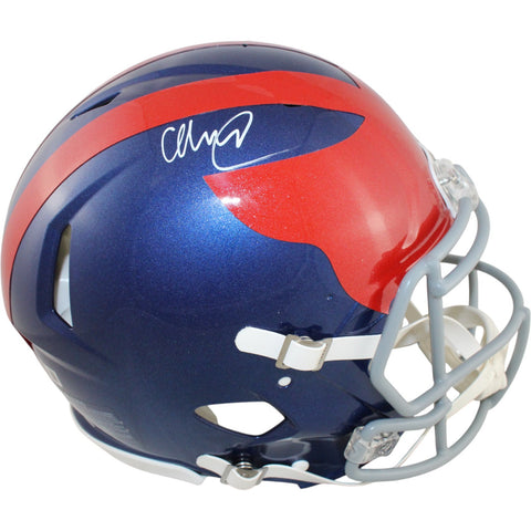 Abdul Carter Autographed New York Giants Authentic Alt 24 Helmet Beckett 51258