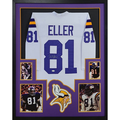 Carl Eller Autographed Signed Framed Minnesota Vikings Jersey TSE