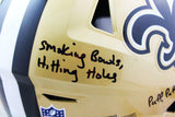 Ricky Williams Autographed NO Saints F/S SpeedFlex Helmet w/Stats - JSA W Auth