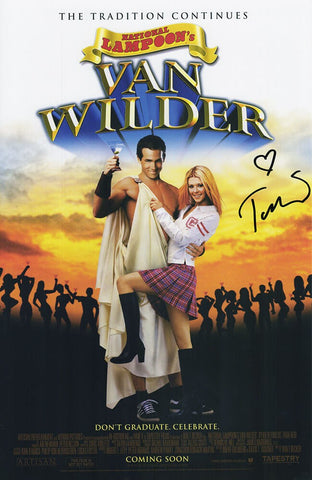 Tara Reid Signed Van Wilder 11x17 Movie Poster - (SCHWARTZ SPORTS COA)