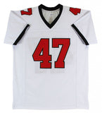 John Lynch Signed Tampa Bay Buccaneers White Jersey (Beckett) Bucs 1993-2003