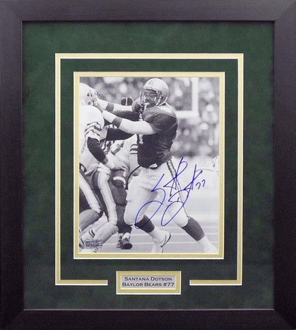 SANTANA DOTSON AUTOGRAPHED BAYLOR BEARS FRAMED 8x10 PHOTO COA