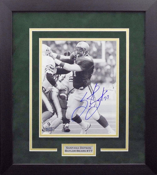 SANTANA DOTSON AUTOGRAPHED BAYLOR BEARS FRAMED 8x10 PHOTO COA