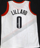 Portland Trail Blazers Damian Lillard Autographed White Jersey JSA #UU98910