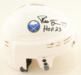 Pierre Turgeon Signed Buffalo Sabres Mini Helmet Inscribed "HOF 23" (JSA) Center