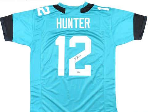 Travis Hunter Autographed Teal Pro Style Jersey - Beckett W Hologram *Black