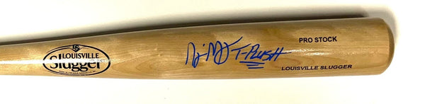 Brewers NYJER MORGAN Signed Louisville Slugger Blonde Bat AUTO - BECKETT