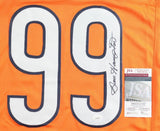 Dan Hampton Signed Chicago Bears Orange Throwback Jersey (JSA COA) H.O.F. 2022