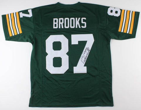 Robert Brooks Signed Green Bay Packers Jersey Inscribed "Lambeau Leap" (JSA) WR