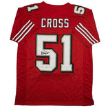 Autographed/Signed Randy Cross San Francisco Red Alternate Jersey JSA COA
