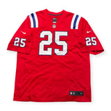 Marcus Jones Patriots Signed Autographed Nike Red Fuse Limited Jersey JSA