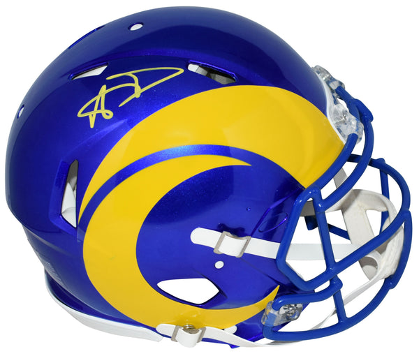 AARON DONALD AUTOGRAPHED LOS ANGELES RAMS AUTHENTIC SPEED HELMET BECKETT