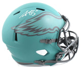 AJ Brown Autographed Philadelphia Eagles F/S Rave Speed Helmet Beckett W Holo