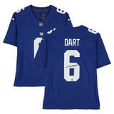 Jaxson Dart Autographed NY Giants Blue Nike Vapor Fuse Limited Jersey Fanatics