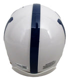 Marshall Faulk HOF Signed/Autographed Colts Mini Football Helmet JSA 213105
